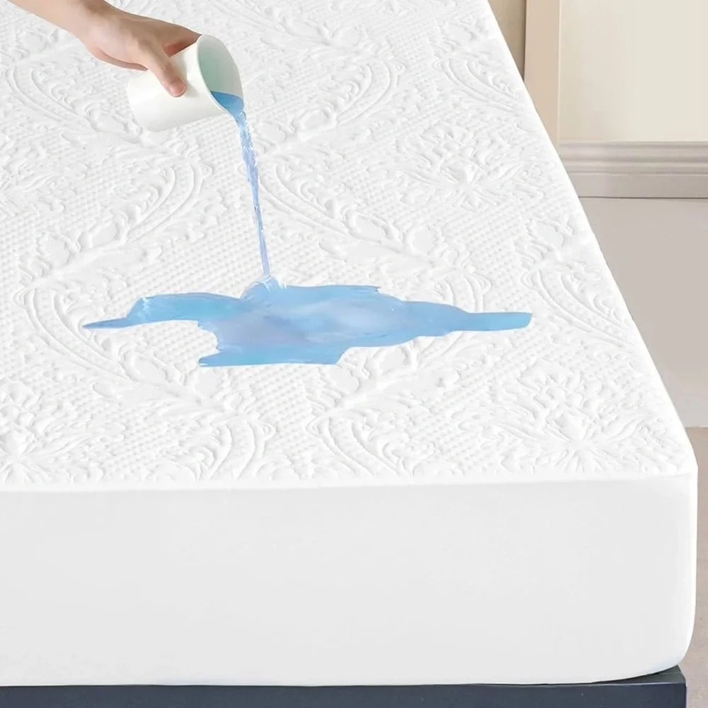 Waterproof White Mattress Protector